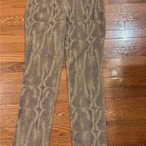 Chico's Snake print Brown Pants Chico size 1